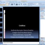 Dê o crédito nas apresentações