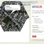 Faça um cartão postal com cara de Google Maps